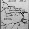 07 - Tato mapa Adolphe Brezeta jistě nepotěšila. Američtí novináři z redakce The Tacoma Times si lokalizaci Republiky Counani „mezi brazilskou hranicí a hranicí Francouzské Guayany“ vyložili po svém: z původního ambiciózního Grosova nároku se stala p